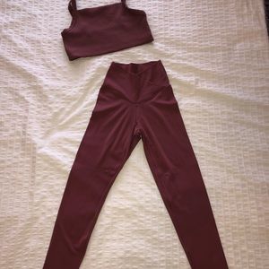 Aerie Leggings and Sports Bra Set